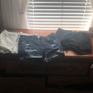 3 pairs of American Eagle shorts